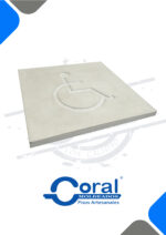 Piso con gravado silla de ruedas